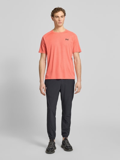 Under Armour T-Shirt mit Label-Print Modell 'Tech' Rot 1