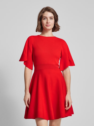 Ted Baker Mini-jurk in effen design met ronde hals Rood - 4