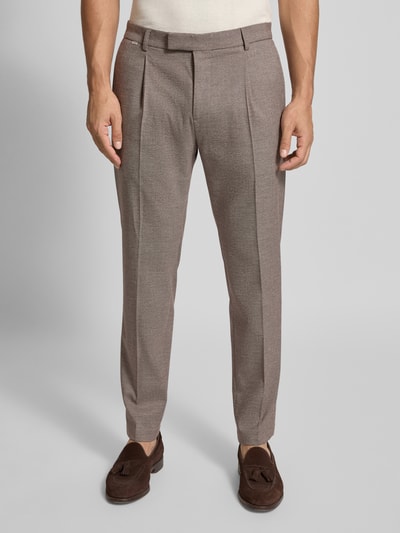 Cinque Regular Fit Stoffhose mit Bügelfalten Modell 'CiSalto' Beige 4