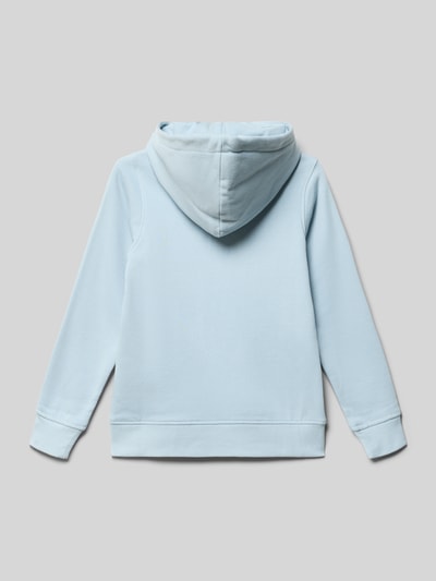 Productfoto, lichtblauwe Hoodie met Label-Print Model 'SOHO' van JACK & JONES, katoenmix, regular fit, voor kinderen
