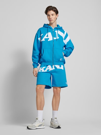 KARL KANI Sweatjacke mit Label-Detail Blau 1