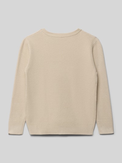 Blue Seven Regular fit pullover in gebreide look Zand - 3