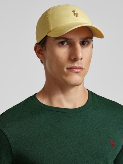 Polo Ralph Lauren Bluzka z długim rękawem o kroju regular fit z wyhaftowanym logo Ciemnozielony 3