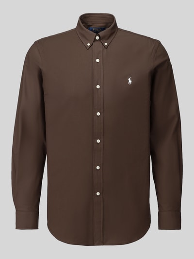Polo Ralph Lauren Slim Fit Freizeithemd aus Baumwoll-Mix Schoko 2