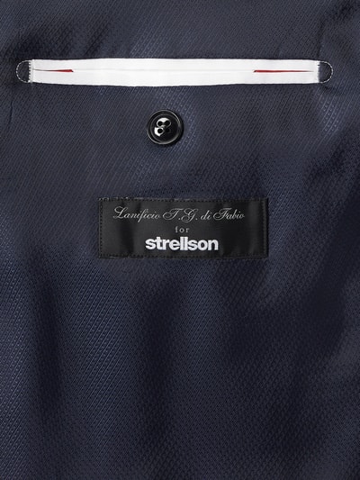 Strellson Slim Fit 2-Knopf-Sakko mit Stretch-Anteil Modell 'Allen' Marine 3