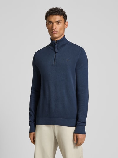 Lerros Gebreide pullover met schipperskraag Donkerblauw - 4