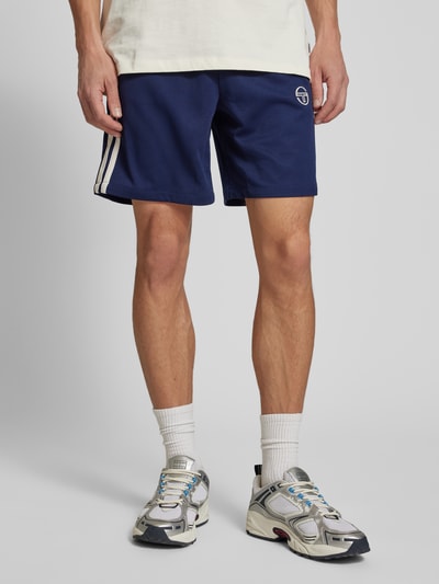 SERGIO TACCHINI Korte broek met elastische band, model 'PIETRAPERTOSAA' Donkerblauw - 4