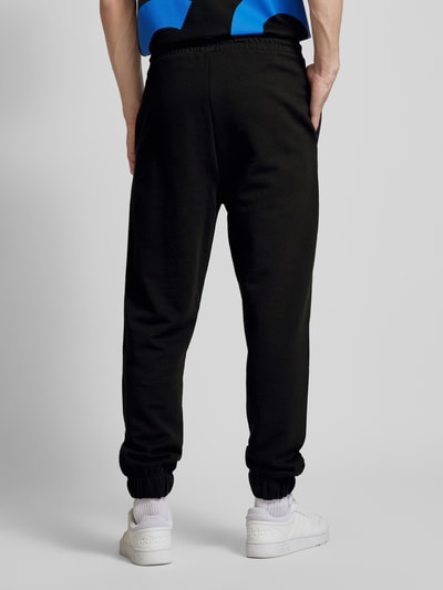 Hugo Blue Regular Fit Sweatpants mit Label-Print Modell 'Nuram' Black 5