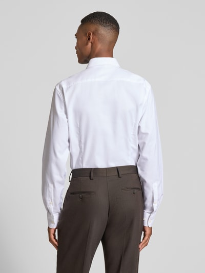 Jake*s Slim Fit Business-Hemd mit Knopfleiste Weiss 5
