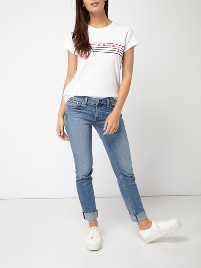 RAG & BONE T-Shirt mit Print Weiss 1