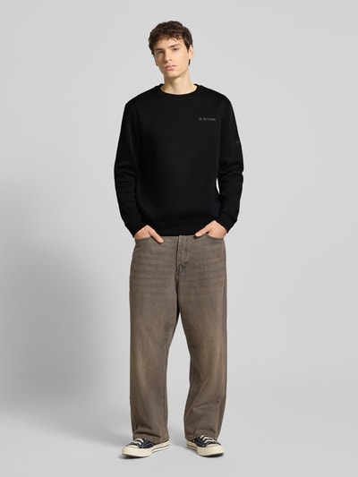 G-Star Raw Sweatshirt met labelprint Zwart - 1