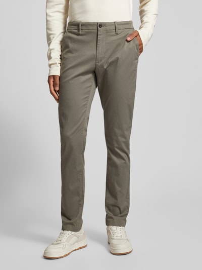 Tommy Hilfiger Slim Fit Chino mit Knopf- und Reißverschluss Modell 'BLEECKER' Hellgrau 4