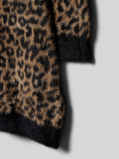 Guess Strickkleid mit Label-Detail Black 2