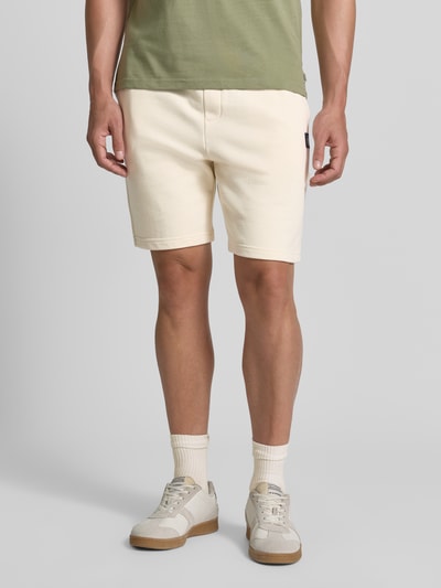 Scotch & Soda Korte broek met labelbadge en elastische band Zand - 4