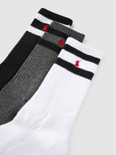 Polo Ralph Lauren Underwear Socken mit Kontraststreifen im 3er-Pack Black 2