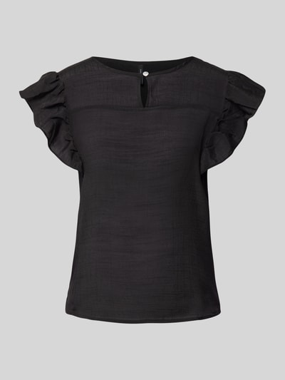 Vero Moda Bluse mit Schlüsselloch-Ausschnitt Black 2