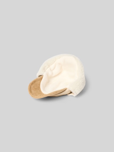 Kenzo Base Cap mit Besatz aus Schafswolle Ecru 3