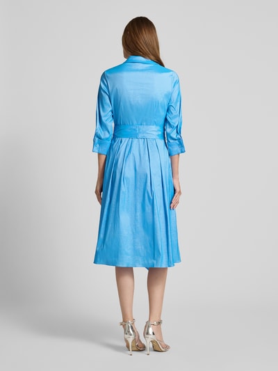 Adrianna Papell Cocktailkleid mit Bindegürtel Hellblau 5