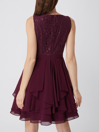 Jake*s Cocktail Cocktailkleid aus Spitze und Chiffon  Purple 5