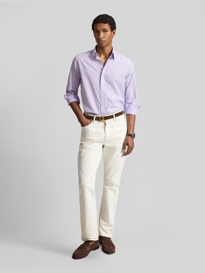Polo Ralph Lauren Koszula casualowa o kroju regular fit z czystej bawełny Fioletowy 1