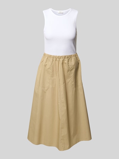s.Oliver RED LABEL Regular Fit Midikleid aus Baumwoll-Mix Sand 2