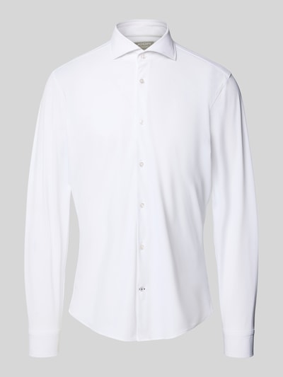 JOOP! Collection Slim Fit Business-Hemd mit Knopfleiste Weiss 2