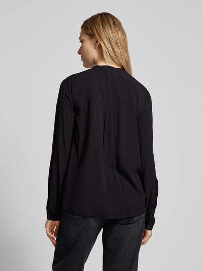 Jake*s Casual Blusenshirt mit kurzer verdeckter Knopfleiste Black 5