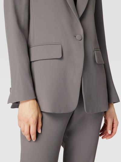 Emporio Armani Lange blazer met knoopsluiting Grafiet - 3