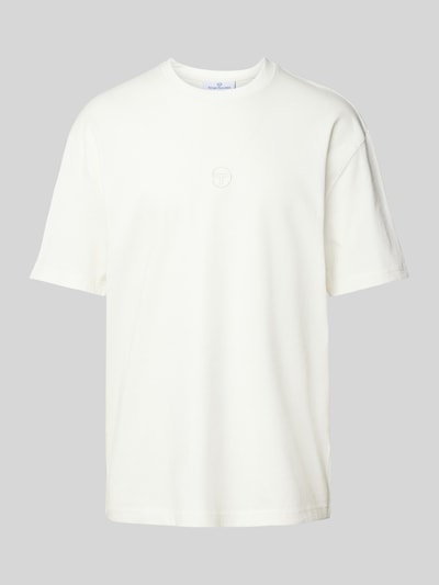 SERGIO TACCHINI T-shirt met labelstitching, model 'SIMBA' Offwhite - 1