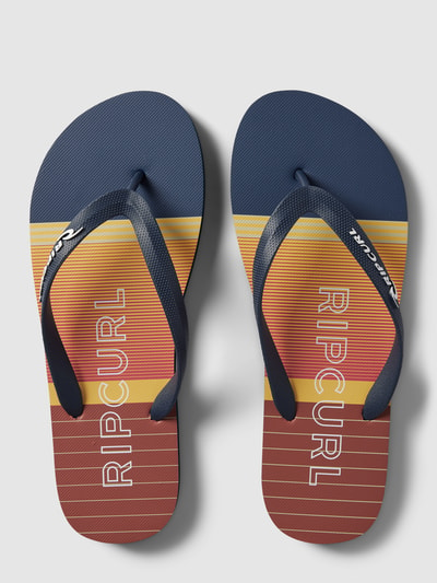 Rip Curl Teenslippers met labelprint, model 'BLOOM' Terracotta - 4