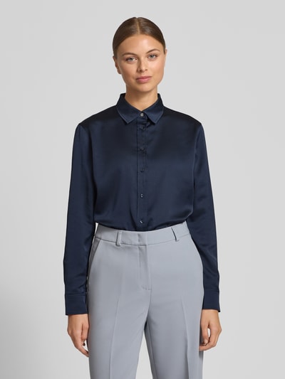 Lauren Ralph Lauren Regular Fit Hemdbluse mit Umlegekragen Modell 'Jamelko' Dunkelblau 4