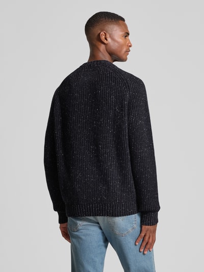 Armedangels Regular Fit Strickpullover aus Baumwoll-Woll-Mix Modell 'KIAANO' Black 5