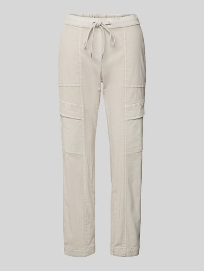 TONI Joggingbroek met deelnaden Beige - 2