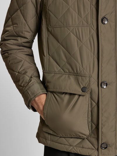 bugatti Jacke mit Steppnähten Oliv 3