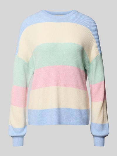 Only Loose Fit Strickpullover aus Viskose-Mix Modell 'ATIA' Hellblau 2