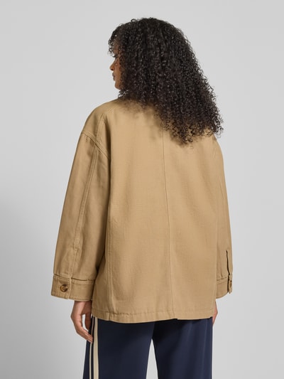 Jake*s Casual Jacke mit Knopfleiste und Pattentaschen Sand 5