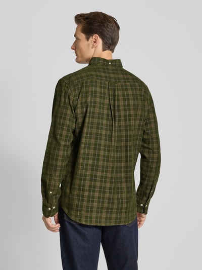 Gant Freizeithemd mit Knopfleiste Oliv 5