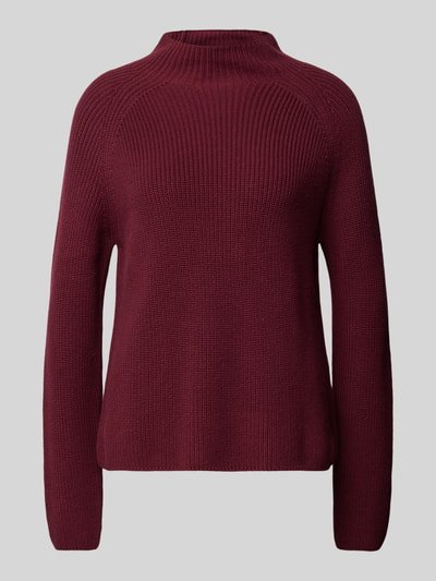 Marc O'Polo Langarmpullover mit Stehkragen Bordeaux 2