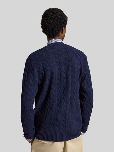 Polo Ralph Lauren Regular Fit Strickjacke aus Woll-Kaschmir-Mix Marine 5