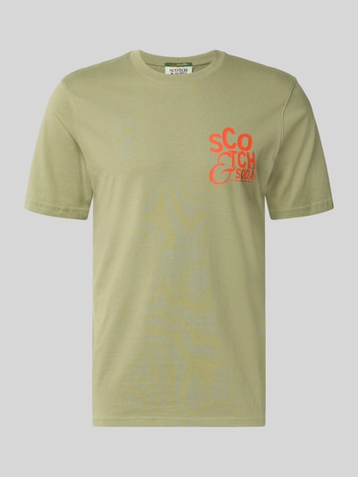 Scotch & Soda Regular Fit T-Shirt mit Logo-Print Grass 1