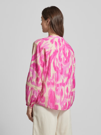 Emily Van den Bergh Bluse mit Allover-Muster Pink 5