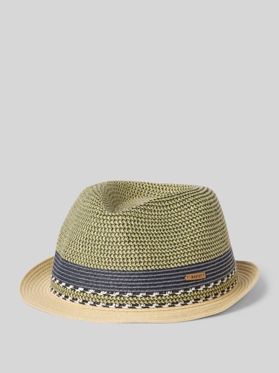 Barts Strohoed met labeldetail, model 'FLUORIET HAT' Blauw - 1