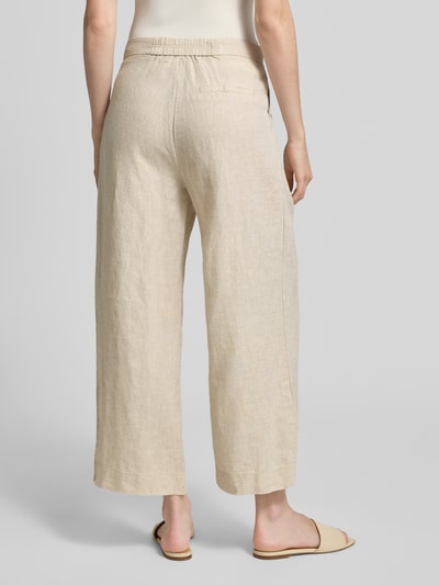 Christian Berg Woman Leinenhose mit Bindegürtel Sand Melange 5