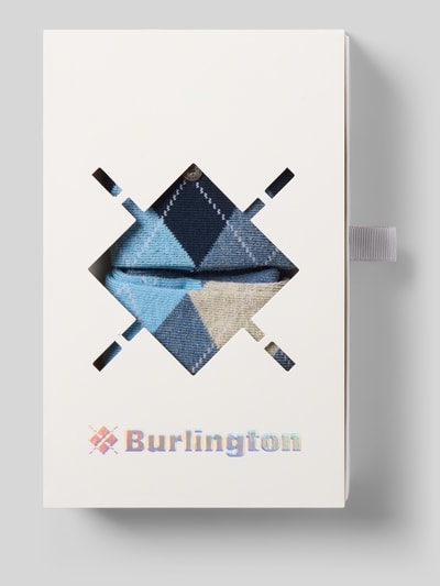 Burlington Socken mit Label-Detail Blau 3