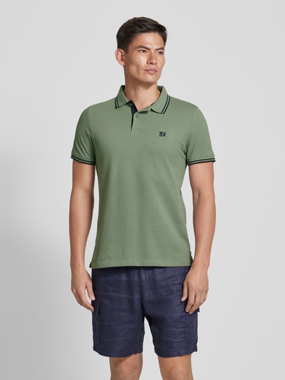 s.Oliver RED LABEL Poloshirt met labelprint Olijfgroen - 4