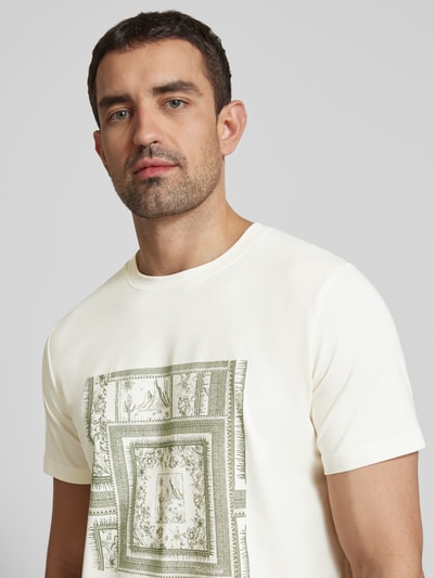 Matinique T-Shirt mit Motiv-Print Modell 'Jeramy' Offwhite 3