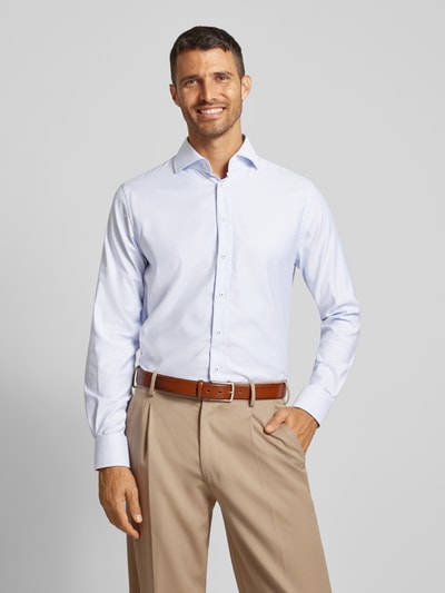 Profuomo Regular Fit Business-Hemd mit Kentkragen Bleu 4