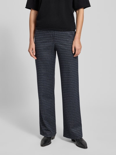 Brax Wide fit stoffen broek met viscose, model 'Maine' Donkerblauw - 4