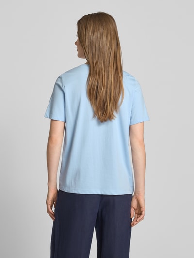 s.Oliver RED LABEL Regular fit T-shirt van puur katoen Lichtblauw - 5