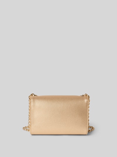 VALENTINO BAGS Clutch in leerlook met logo-applicatie, model 'Divina' Goud gemêleerd - 3